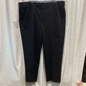 NWT Kirkland Signature Size 46X30Men's Dark Black Dress Pants cotton comfy‎